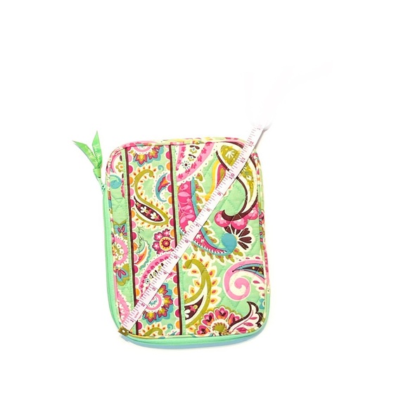 Vera Bradley Tablet Sleeve Paisley Floral Green Quilted Design - Picture 6 of 6